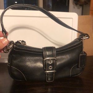 Coach black mini bag